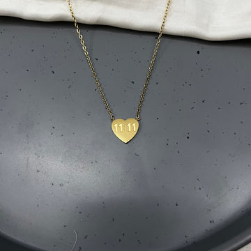 11:11 HEART NECKLACE