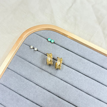 SET OF 3 EVIL EYE EARRING
