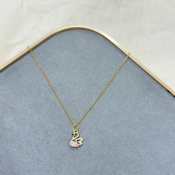 CRYSTAL SWAN PENDANT CHAIN