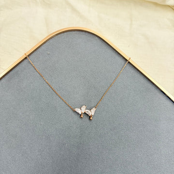 DOUBLE BUTTERFLY NECKLACE