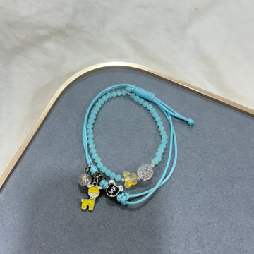 BLUE BEADS CRYSTAL BRACELET