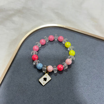 ACE CHARM CRYSTAL BRACELET