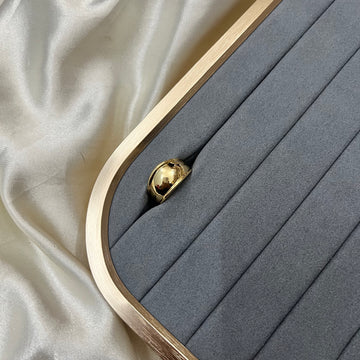 CLASSIC DOME 18K GOLD PLATED RING