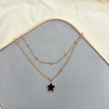 BLACK DOUBLE LAYERED CHAIN