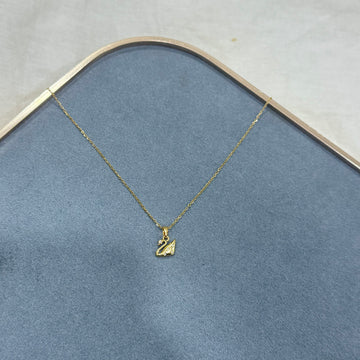 SWAN NECKLACE - 18k Gold Plated