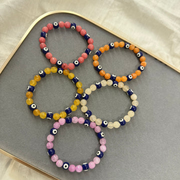 EVIL EYES MARBLE BEADS BRACELETS