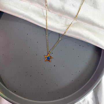 STAR EVIL EYE CHAIN - 18K Gold Chain