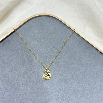 OVAL TULIP PENDANT CHAIN