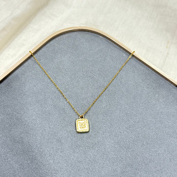 SQUARE BUTTERFLY PENDANT CHAIN