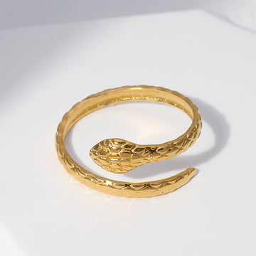 COBRA SNAKE 18K GOLD PLATED RING