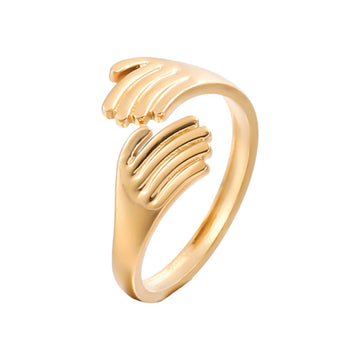 THE HUG 18K GOLD PLATED RING