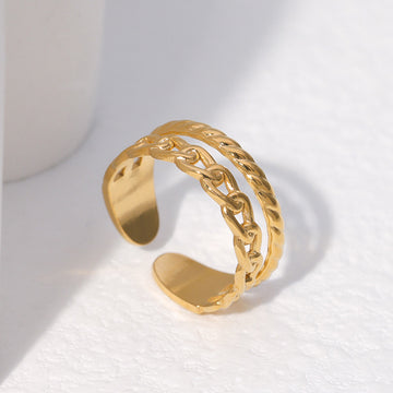 TONIA 18K GOLD PLATED RING