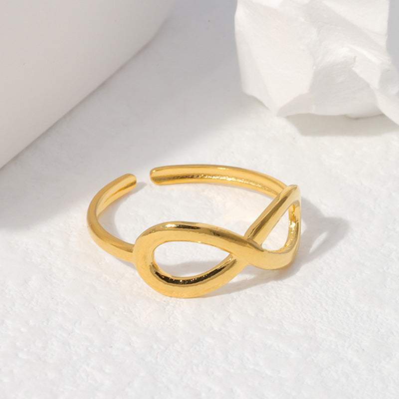 INFINITY 18K GOLD PLATED RING | THE NAARII
