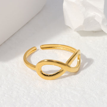 INFINITY 18K GOLD PLATED RING