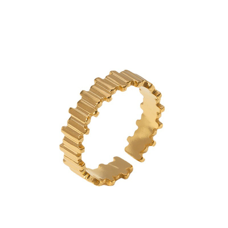 CLEO 18K GOLD PLATED RING