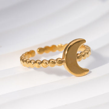 ZEUS MOON 18K GOLD PLATED RING