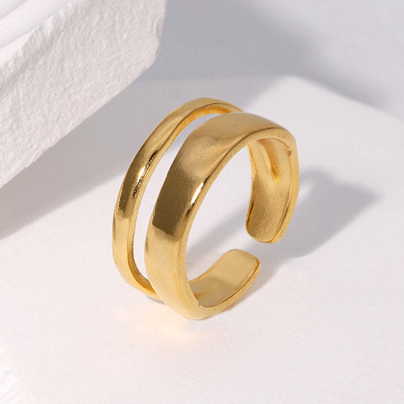 ZOEY 18K GOLD PLATED RING