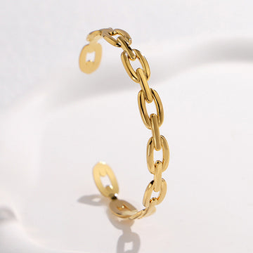 KAYE 18K GOLD PLATED CUFF BRACELET