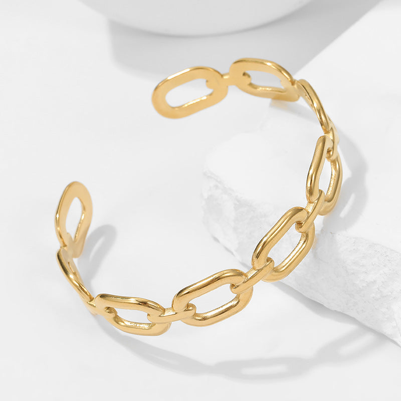 JORJA 18K GOLD PLATED CUFF BRACELET