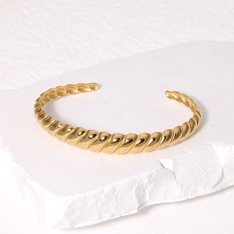 RAYEW 18K GOLD PLATED CUFF BRACELET